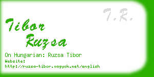 tibor ruzsa business card